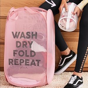 VS PINK Mesh Laundry Basket & mini wash bag